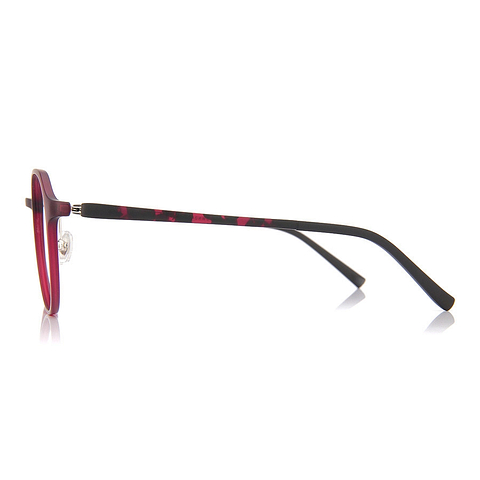 OWNDAYS | AIR Matte Red Full Rim Boston left side