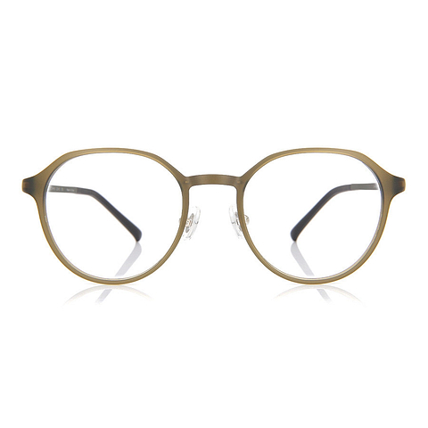 OWNDAYS | AIR Matte Khaki Full Rim Boston left side