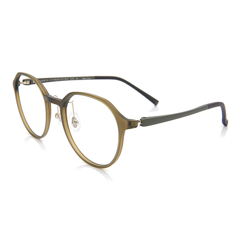 OWNDAYS | AIR Matte Khaki Full Rim Boston right side