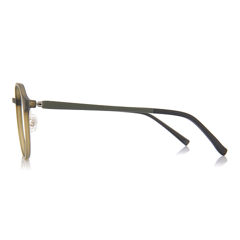 OWNDAYS | AIR Matte Khaki Full Rim Boston left side