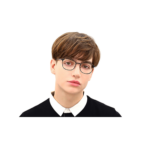 OWNDAYS | AIR Black Full Rim Wellington left side
