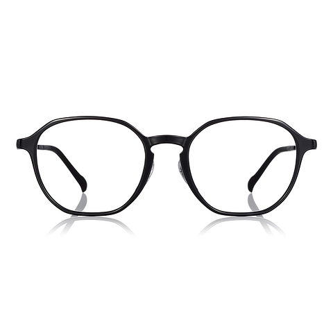 OWNDAYS | AIR Black Full Rim Polygon left side