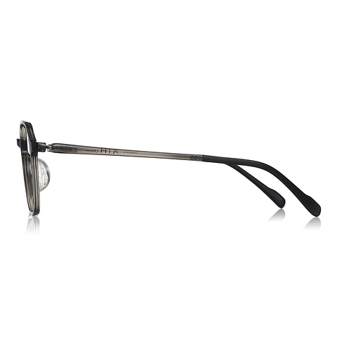 OWNDAYS | AIR Light Gray Full Rim Polygon left side