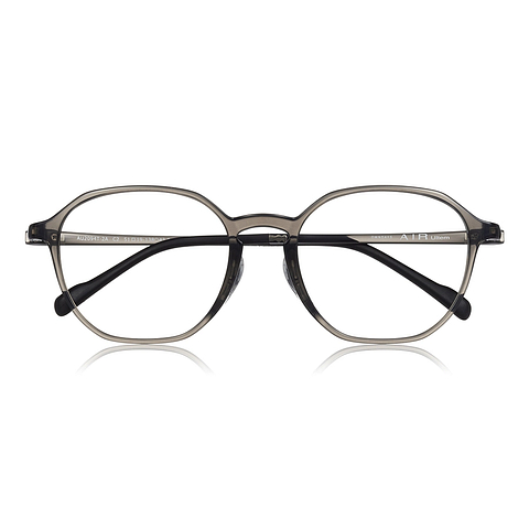 OWNDAYS | AIR Light Gray Full Rim Polygon right side