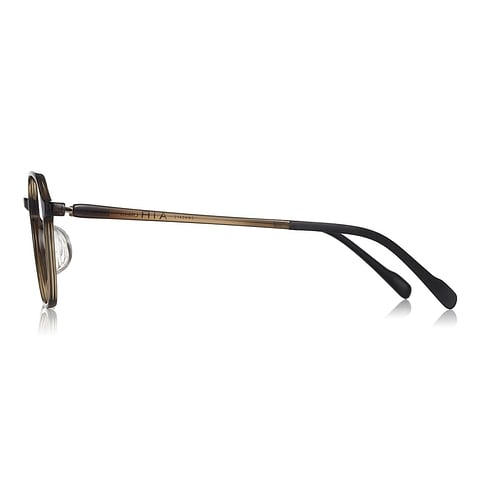 OWNDAYS | AIR Light Brown Full Rim Polygon left side
