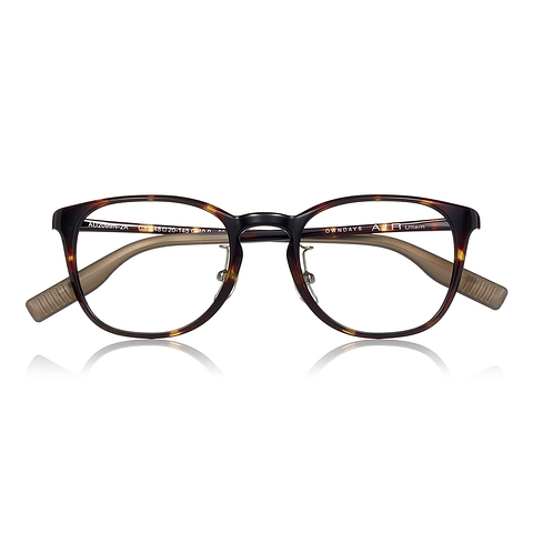 OWNDAYS | AIR Light Brown Full Rim Wellington right side