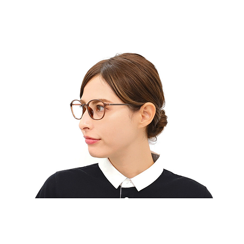 OWNDAYS | AIR Brown Demi Full Rim Round right side