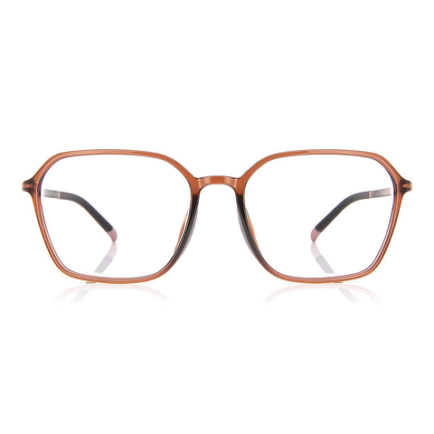 OWNDAYS | AIR Light Brown Full Rim Polygon left side
