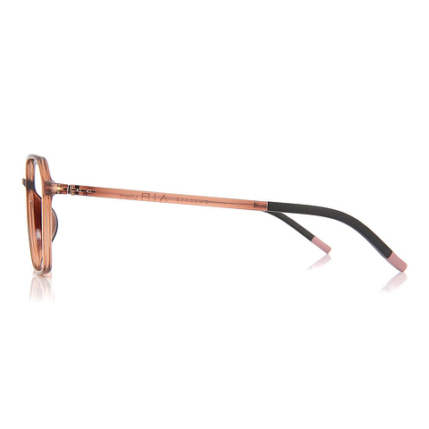 OWNDAYS | AIR Light Brown Full Rim Polygon left side