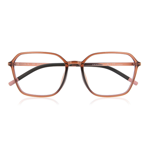 OWNDAYS | AIR Light Brown Full Rim Polygon right side