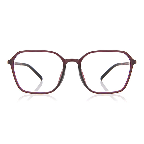 OWNDAYS | AIR Red Full Rim Polygon left side