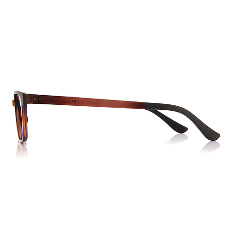 OWNDAYS | AIR Light Brown Full Rim Rectangle left side