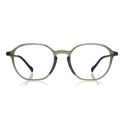OWNDAYS | AIR Light Gray Full Rim Polygon left side