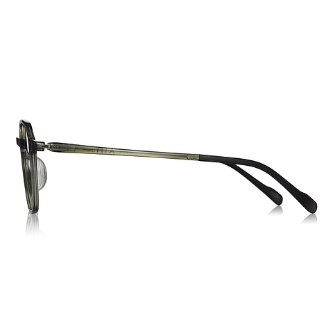 OWNDAYS | AIR Light Gray Full Rim Polygon left side
