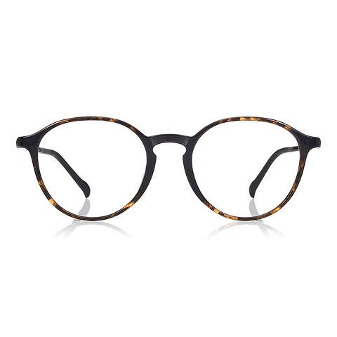 OWNDAYS | AIR Brown Demi Full Rim Boston left side