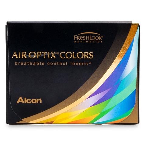 Alcon Air Optix Alcon Air Optix Turquoise Color Contact Lenses 2 Lens Box right side