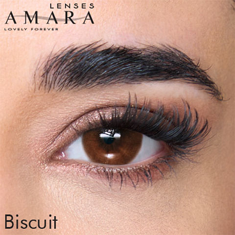 Amara Amara Monthly Biscuit Plano and Power 2 LP Conatct Lens left side