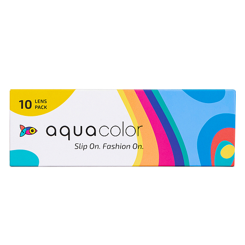 Aquacolor Aquacolor Emerald Zero Power Dailies 10 Lens Box right side Aquacolor Aquacolor Emerald Zero Power Dailies 10 Lens Box right side
