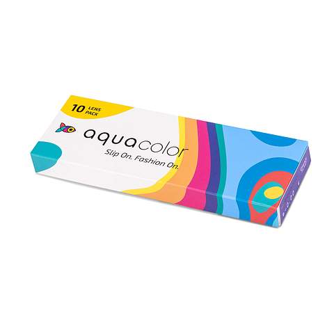 Aquacolor Aquacolor Emerald Zero Power Dailies 10 Lens Box right side Aquacolor Aquacolor Emerald Zero Power Dailies 10 Lens Box right side