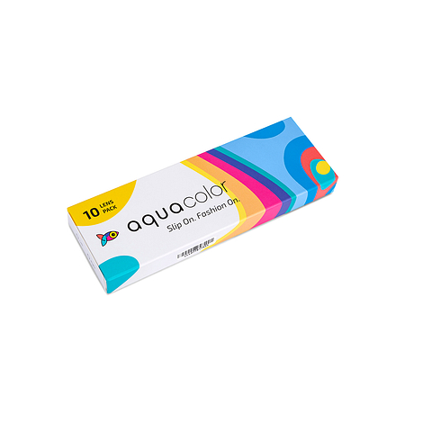 Aquacolor Aquacolor Happy Honey Zero Power Dailies 10 Lens Box right side