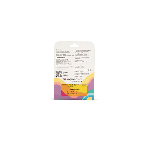 Aquacolor Candypack Aquacolor Mocha Brown Daily Disposable - 2 Lens Pack   Power right side