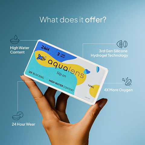 Aqualens Aqualens 24H Toric Monthly right side