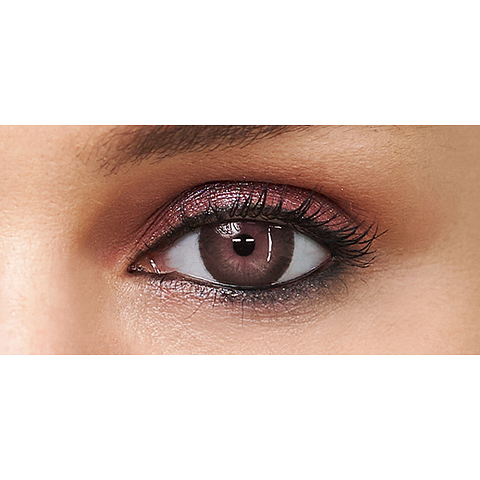 Aquacolor Aqualens Pink Brown Zero Power Dailies left side
