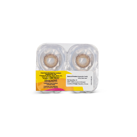 Aquacolor Candypack Aquacolor Walnut Brown Candy Pack Color Lenses 2 LP right side