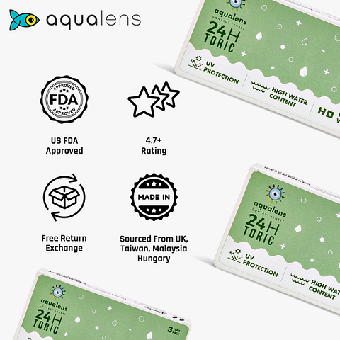 Aqualens Aqualens 24H Toric Monthly right side