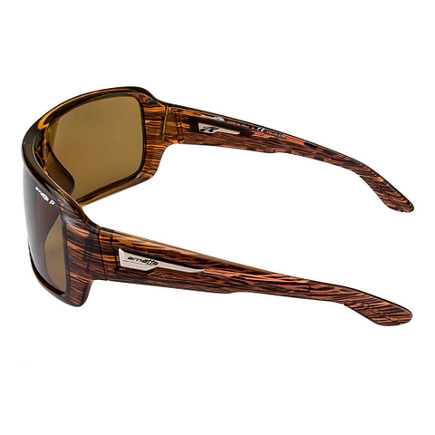 BRANDED Light Brown Full Rim Round left side