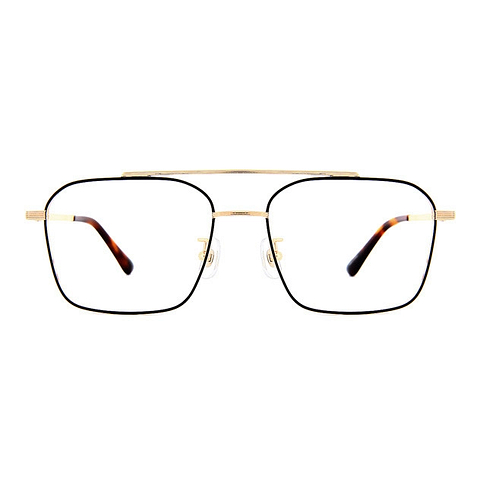 OWNDAYS | ESSENTIAL Dark Gold Full Rim Wellington left side