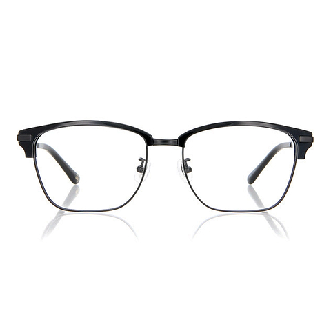 OWNDAYS | ESSENTIAL Black Full Rim Wellington left side