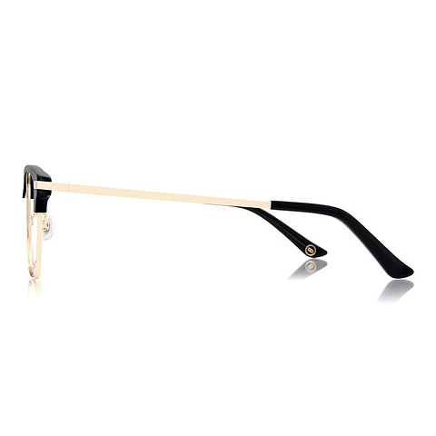OWNDAYS | ESSENTIAL Black Full Rim Wellington left side
