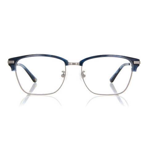 OWNDAYS | ESSENTIAL Navy Demi Full Rim Wellington left side