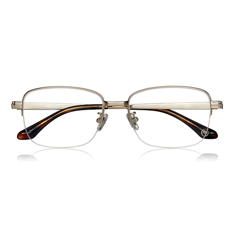 OWNDAYS | ESSENTIAL Gold Half Rim Wellington right side