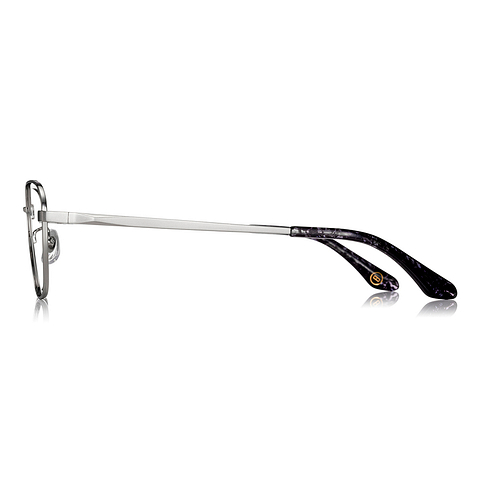 OWNDAYS | ESSENTIAL Silver Full Rim Wellington left side