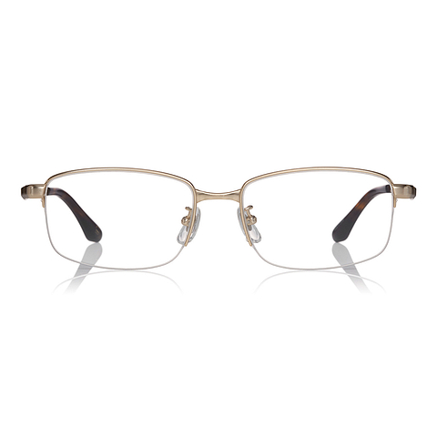OWNDAYS | ESSENTIAL Gold Full Rim Rectangle left side