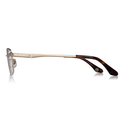 OWNDAYS | ESSENTIAL Gold Full Rim Rectangle left side