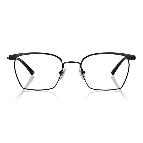 OWNDAYS | ESSENTIAL Black Full Rim Wellington left side