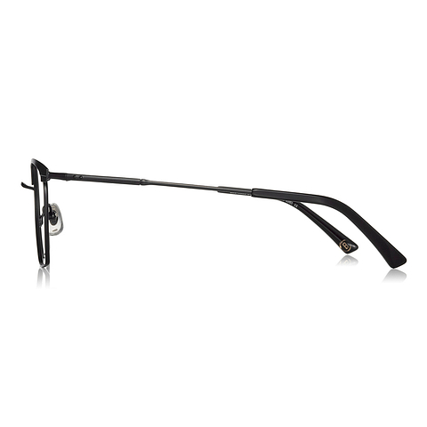 OWNDAYS | ESSENTIAL Black Full Rim Wellington left side