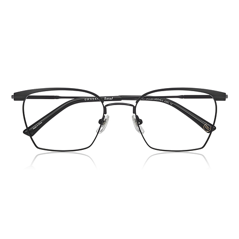 OWNDAYS | ESSENTIAL Black Full Rim Wellington right side