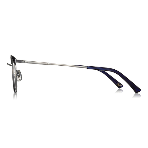 OWNDAYS | ESSENTIAL Navy Blue Full Rim Wellington left side