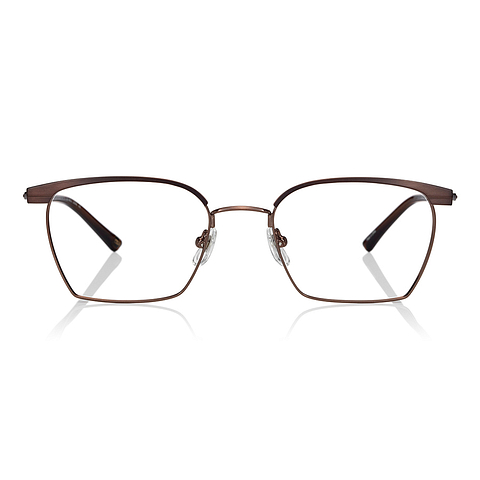 OWNDAYS | ESSENTIAL Dark Brown Full Rim Wellington left side
