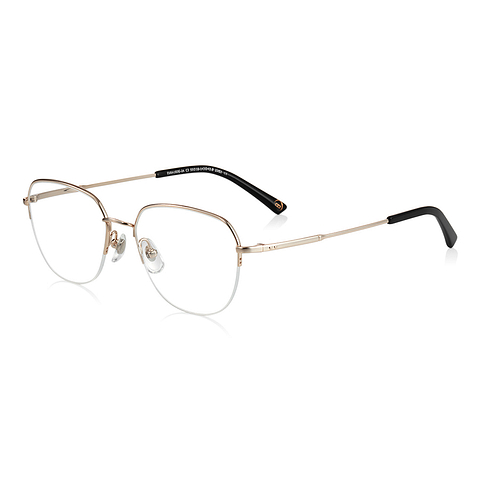 OWNDAYS | ESSENTIAL Gold Half Rim Teardrop right side