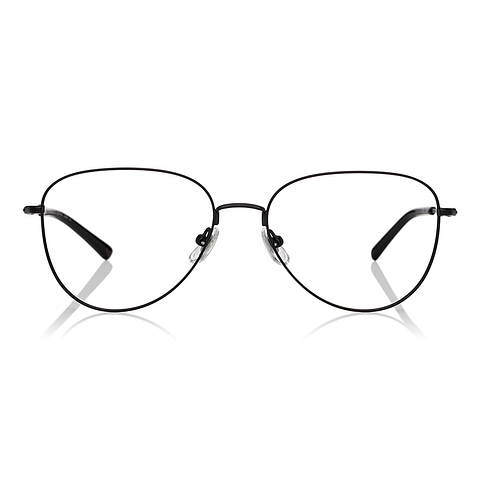 OWNDAYS | ESSENTIAL Black Full Rim Teardrop left side