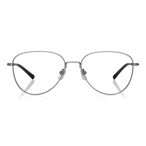OWNDAYS | ESSENTIAL Mid Gunmetal Full Rim Teardrop left side
