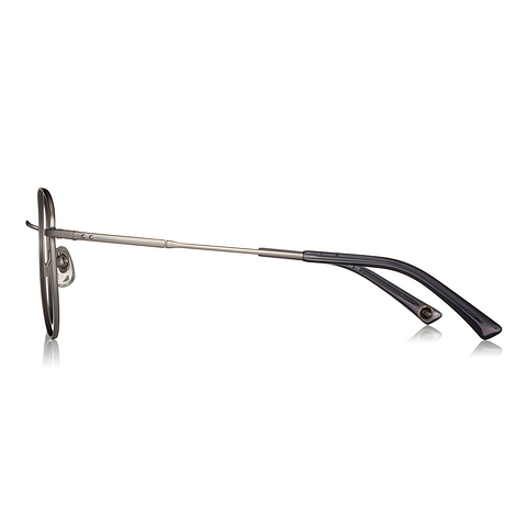 OWNDAYS | ESSENTIAL Mid Gunmetal Full Rim Teardrop left side