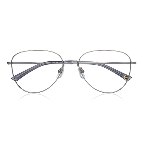 OWNDAYS | ESSENTIAL Mid Gunmetal Full Rim Teardrop right side