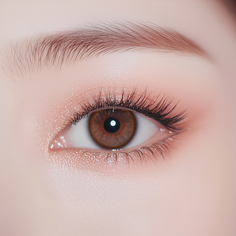 Bausch & Lomb Bausch and Lomb Lacelle Grace Series Twinkle Brown Contact Lens left side