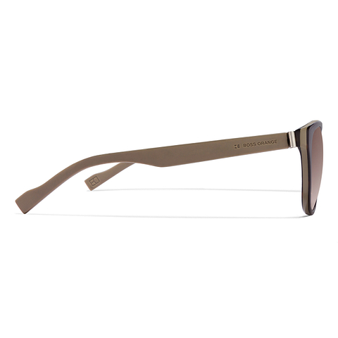 Boss Orange Light Brown Full Rim Square left side